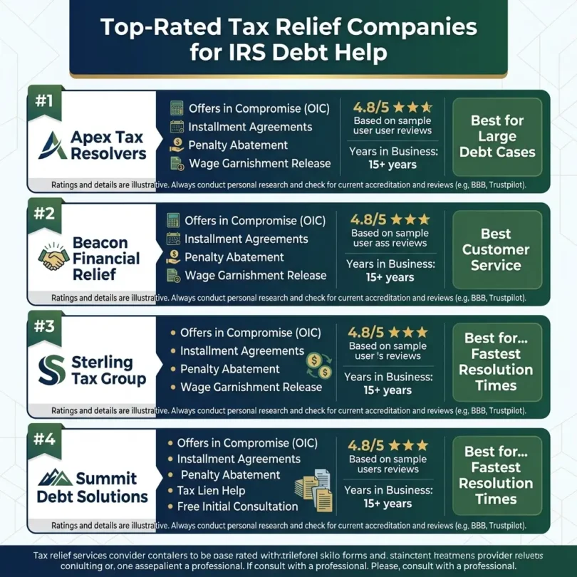 Best Tax Relief Companies for IRS Debt Help